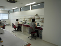 ポーセレン室_技工机